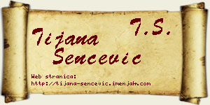 Tijana Šenčević vizit kartica